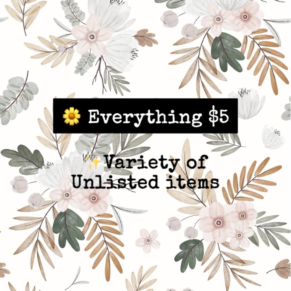 $5 start unlisted items